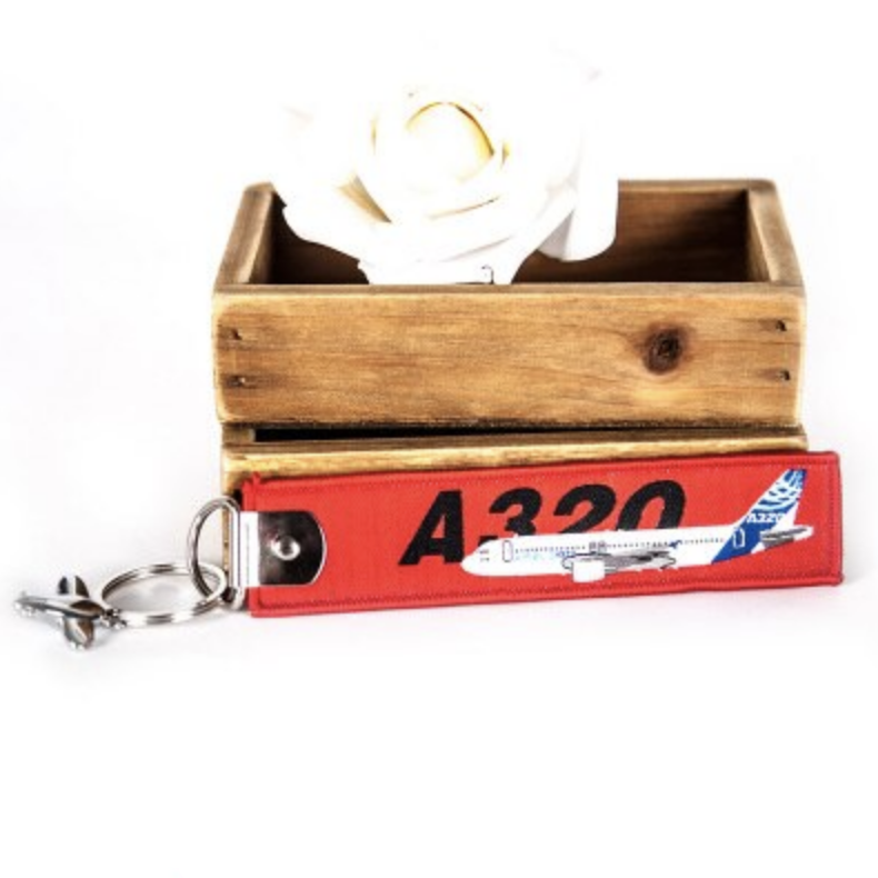 Colourful Airbus A320 Designed Key Chains