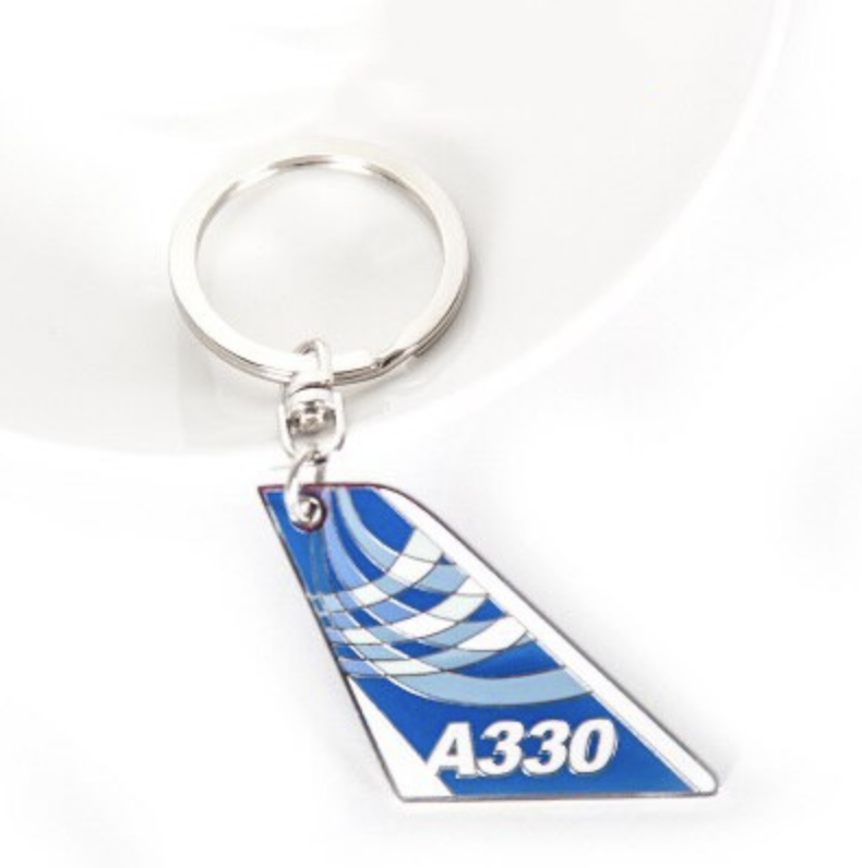 Colourful Airbus A330 Designed Key Chains