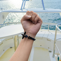 Thumbnail for Small Airplane Designed Leather Bracelets