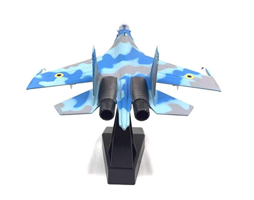 1/100 Scale Russia SU-27 Flanker Fighter Military Airplane Model