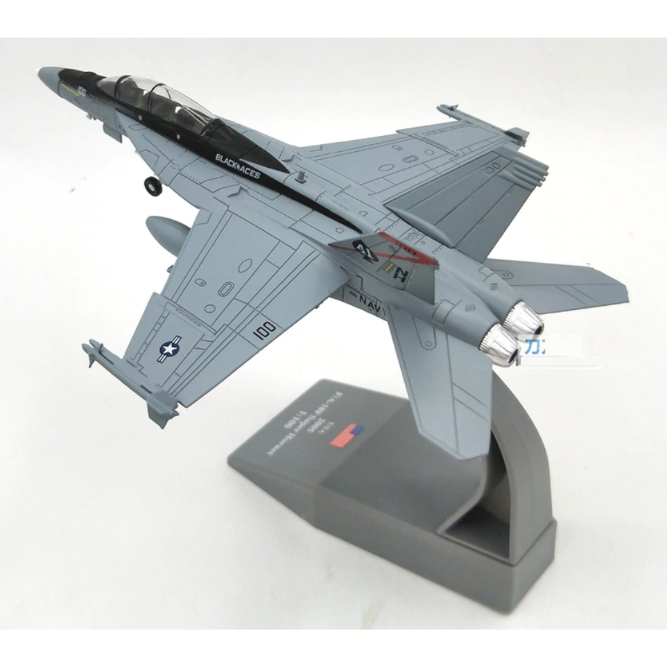 1/100 Scale USA F/A-18F Super Hornet Fighter Airplane Model