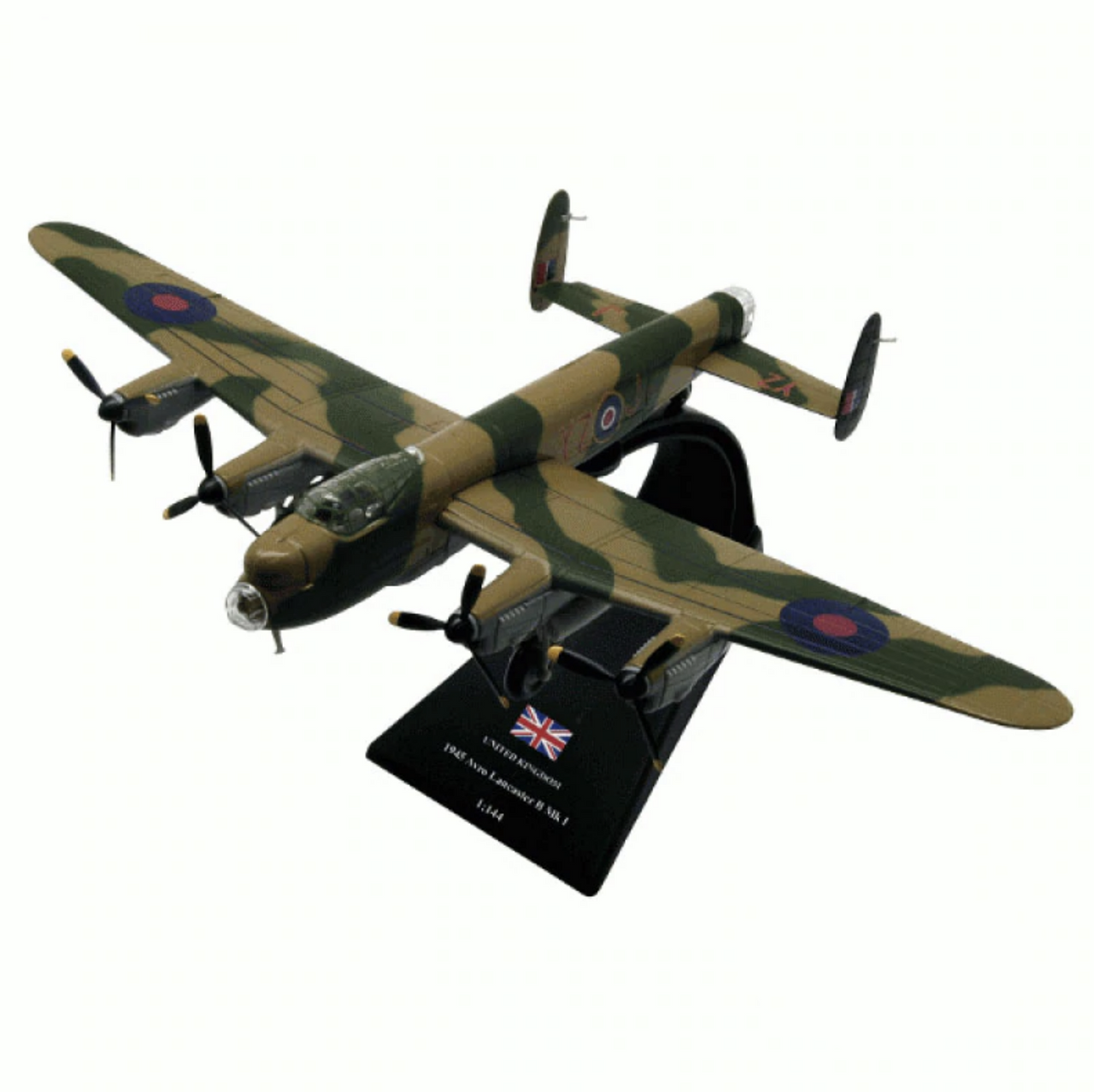 1/144 Scale UK 1945 Avro Lancaster B MKI Heavy Bomber Airplane Model