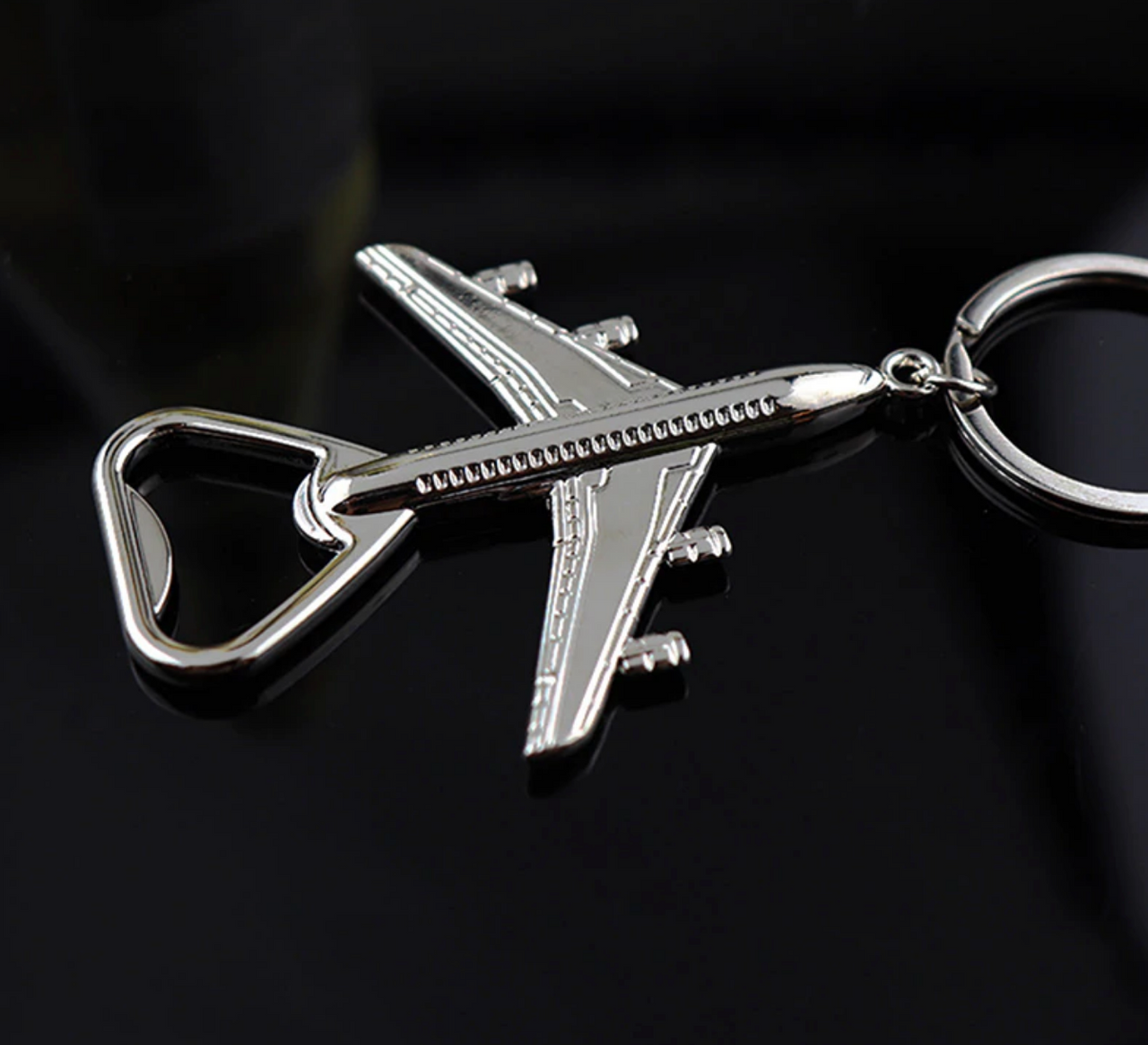 Retro Airplane Shape Bottle Opener & Key Chain