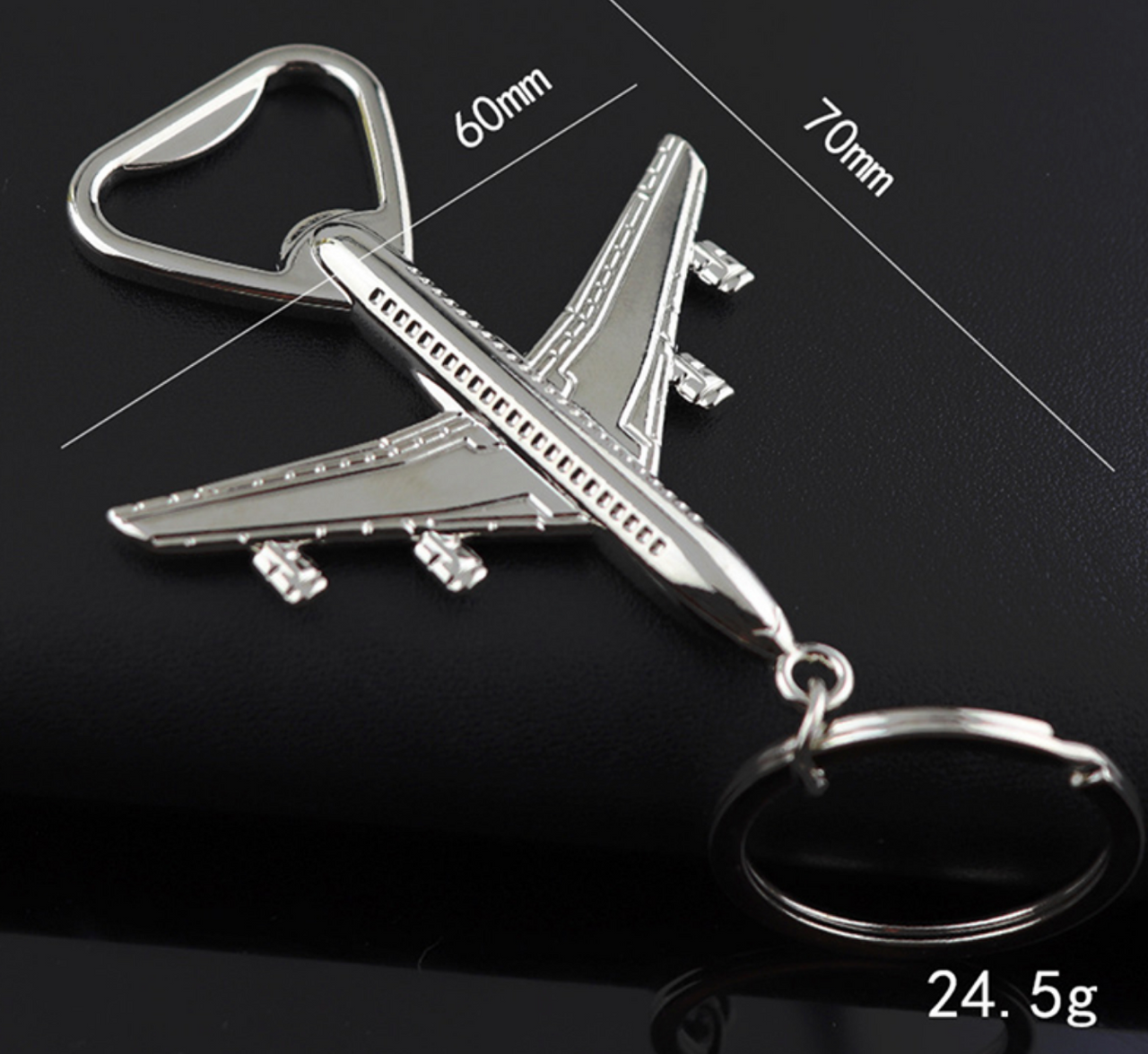 Retro Airplane Shape Bottle Opener & Key Chain