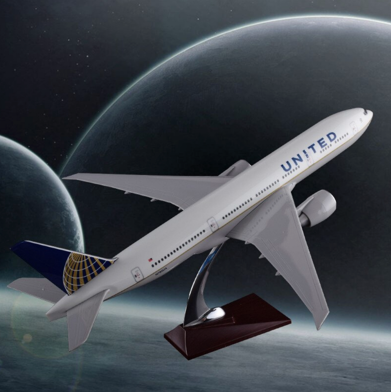 United Boeing 777 Airplane Model (Special Model 47CM)