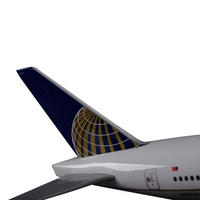 Thumbnail for United Boeing 777 Airplane Model (Special Model 47CM)