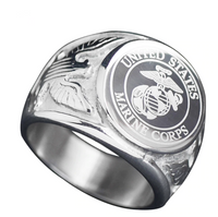 Thumbnail for Stainless Steel USA US Air Force Military Rings