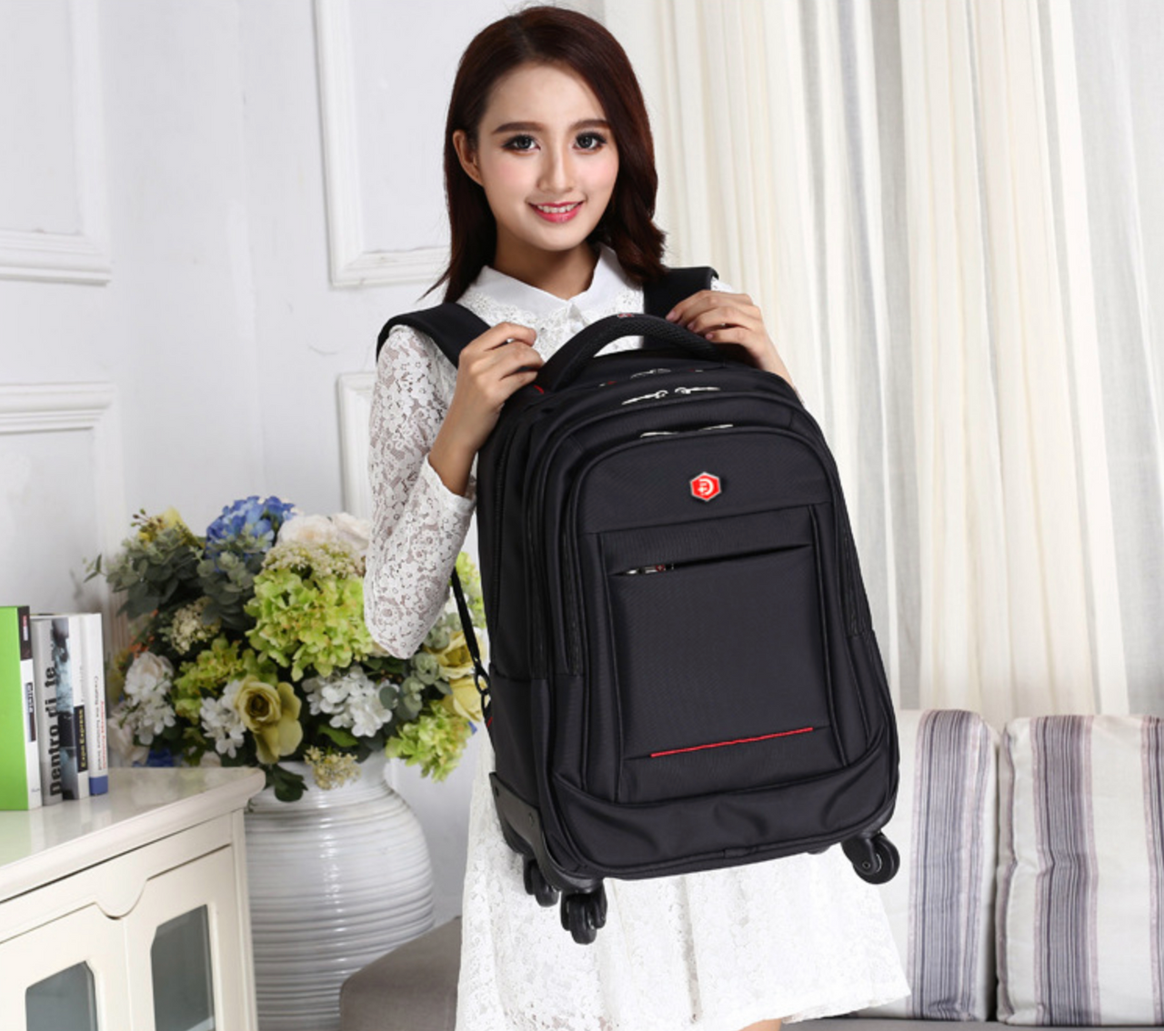 WATERPROOF Large Capacity Trolley & Backpack for Flyers & Travellers