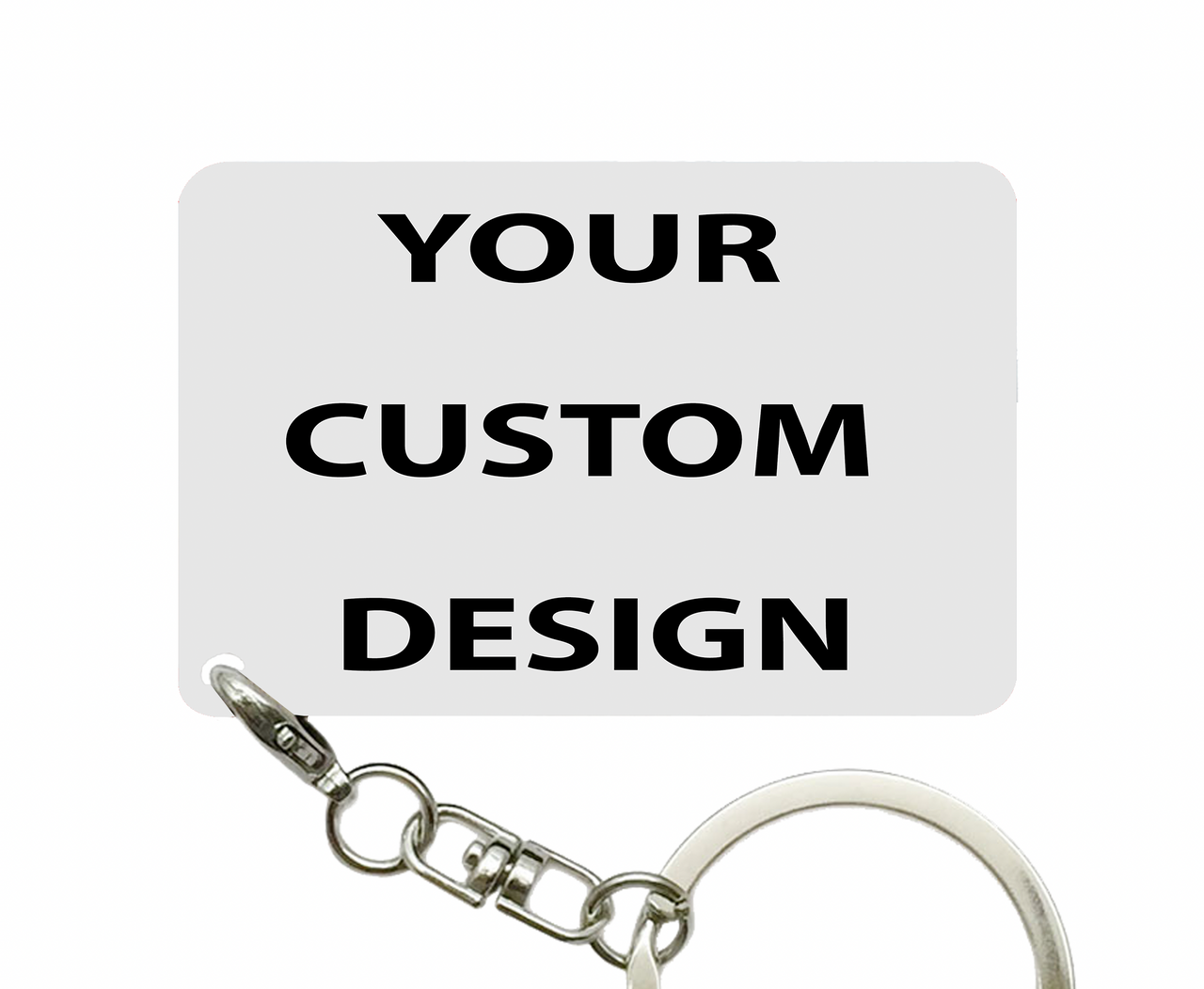 Custom Logo/Design/image Designed Key Chains (Horizontal)