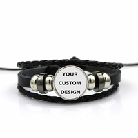Thumbnail for Your Custom Image / Photo Designed Leather Bracelets