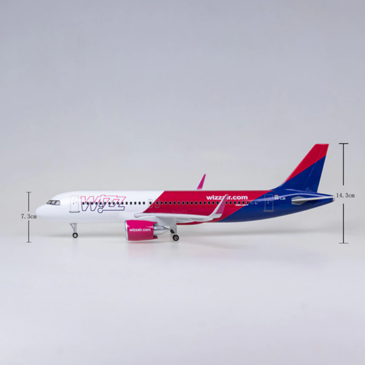 Wizz Air Airbus A320Neo Airplane Model (47CM)