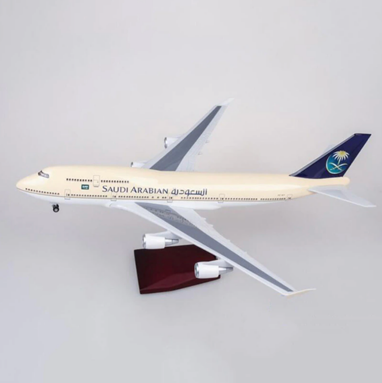 Saudi Arabia Boeing 747 Airplane Model (1/160 Scale - 47CM)