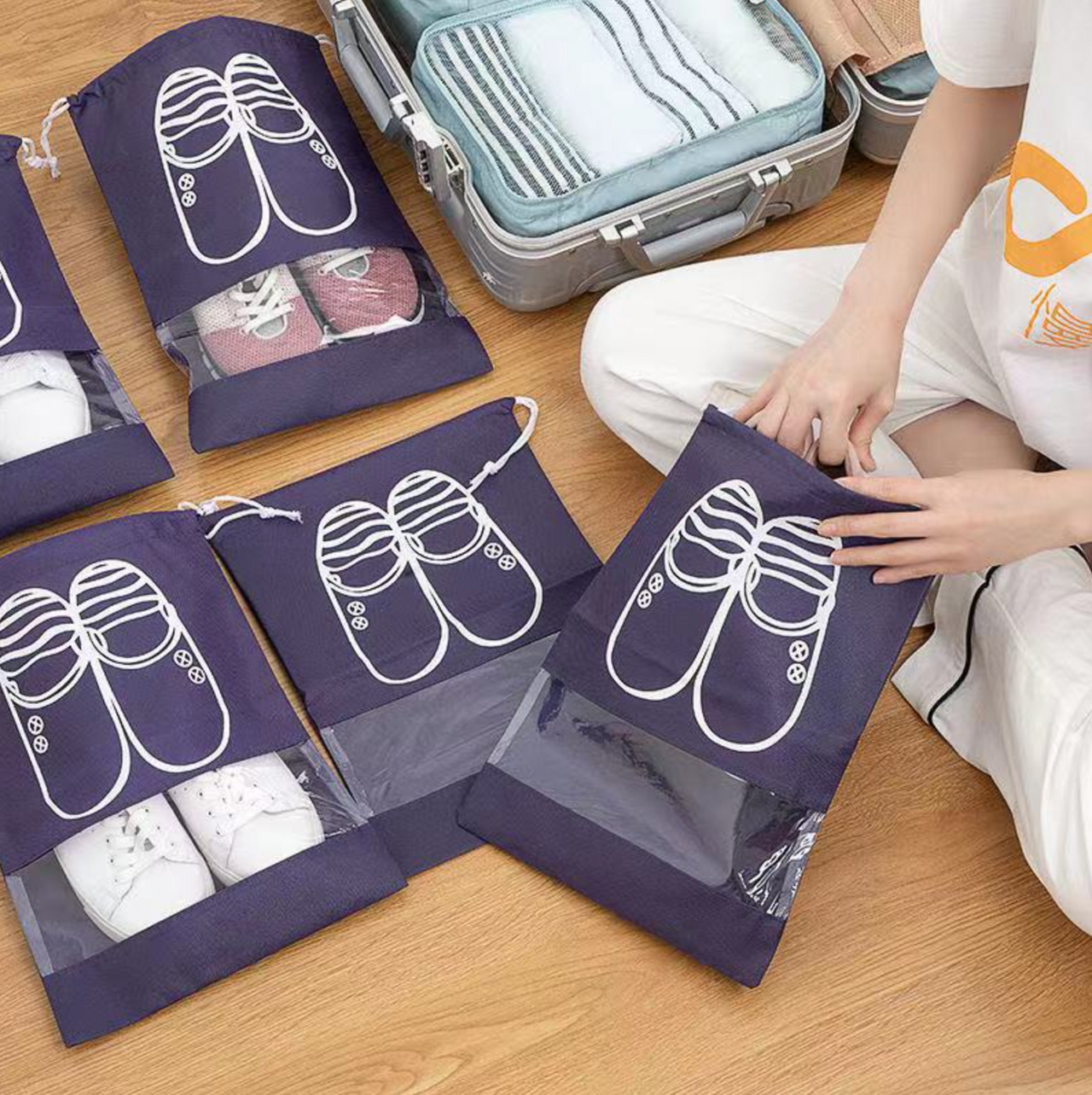5x Shoes & Slippers Travel & Organizer & Storage Bags