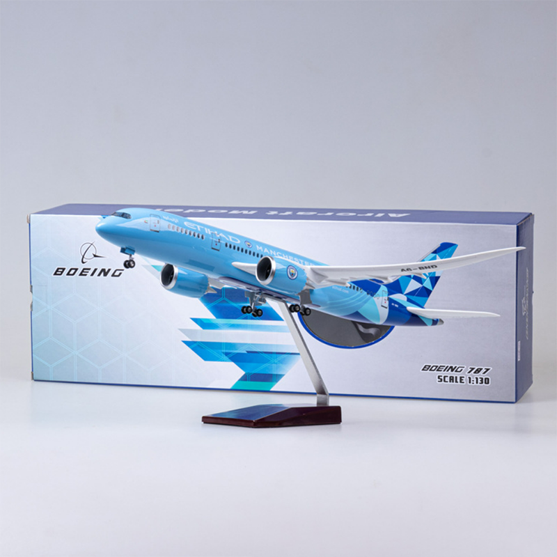 Manchester City Edition Etihad Boeing 787 Airplane Model (1