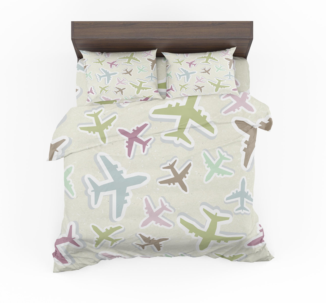 Seamless 3D Airplanes Designed Bedding Sets