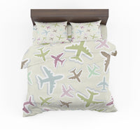 Thumbnail for Seamless 3D Airplanes Designed Bedding Sets