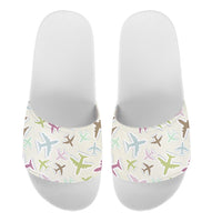 Thumbnail for Seamless 3D Airplanes Designed Sport Slippers