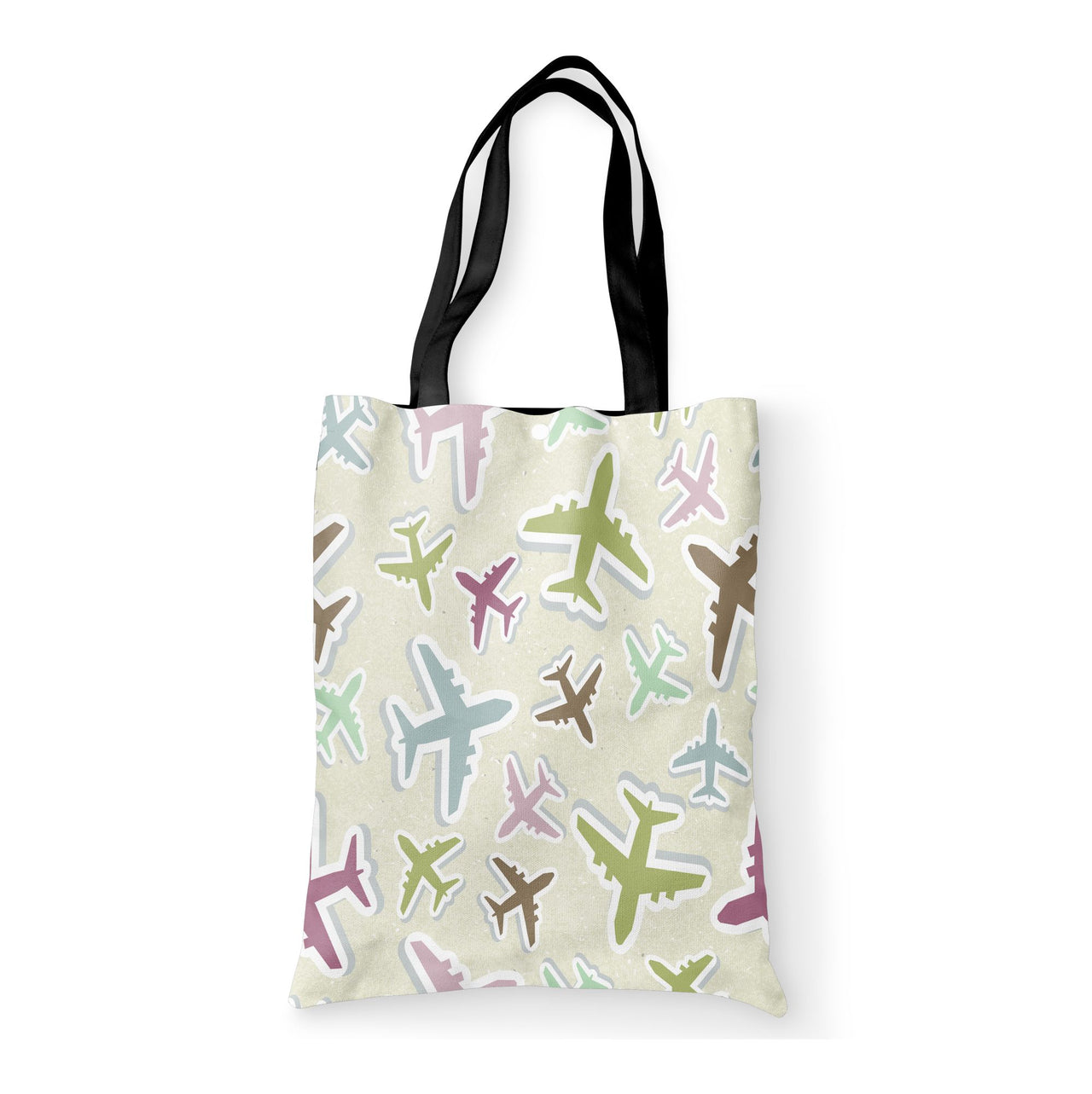 Seamless 3D Airplanes Designed Tote Bags