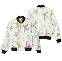 Thumbnail for Seamless 3D Airplanes Designed 3D Pilot Bomber Jackets