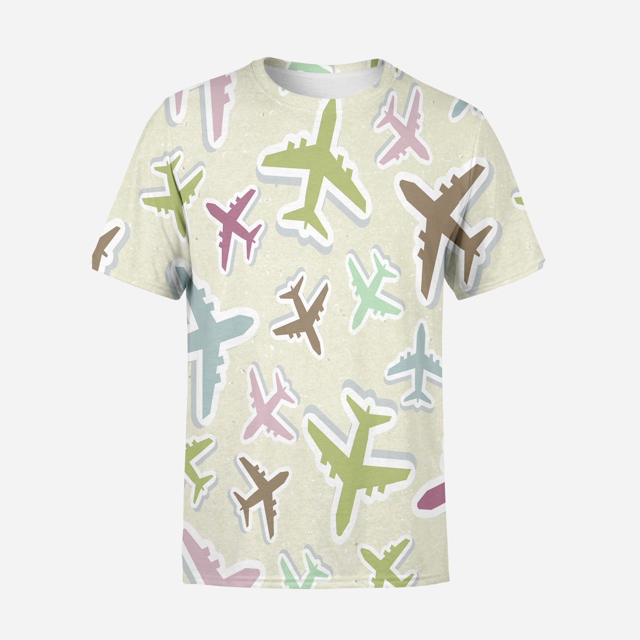 Seamless 3D Airplanes Designed 3D T-Shirts