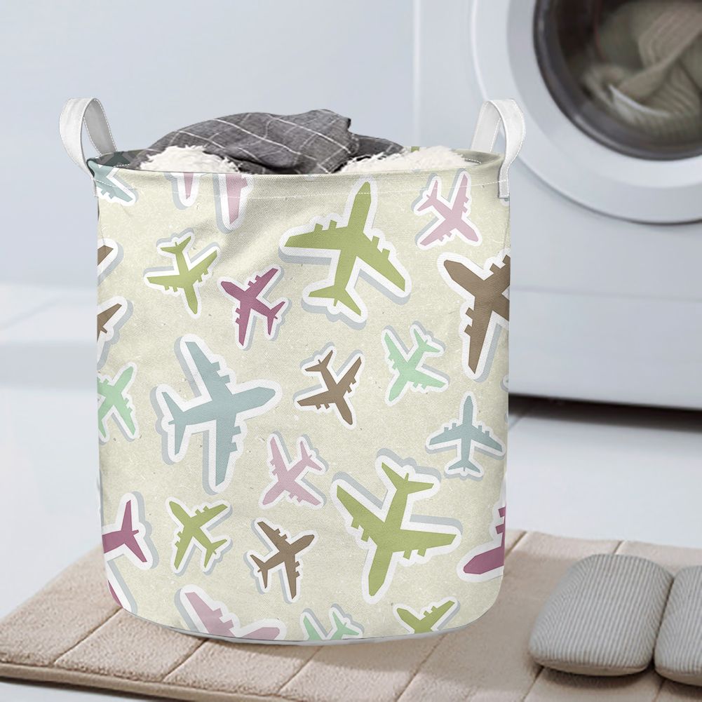 Seamless 3D Airplanes Designed Laundry Baskets