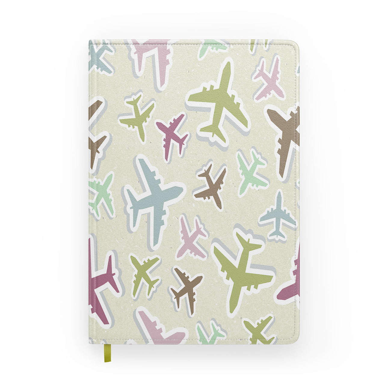 Seamless 3D Airplanes Designed Notebooks