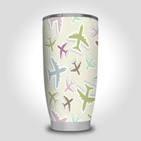 Thumbnail for Seamless 3D Airplanes Designed Tumbler Travel Mugs
