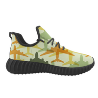 Thumbnail for Seamless Colourful Airplanes Designed Sport Sneakers & Shoes (MEN)