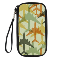 Thumbnail for Seamless Colourful Airplanes Designed Travel Cases & Wallets
