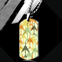 Thumbnail for Seamless Colourful Airplanes Designed Metal Necklaces