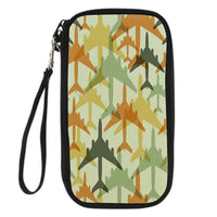 Thumbnail for Seamless Colourful Airplanes Designed Travel Cases & Wallets