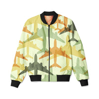 Thumbnail for Seamless Colourful Airplanes Designed 3D Pilot Bomber Jackets