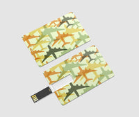 Thumbnail for Seamless Colourful Airplanes Designed USB Cards