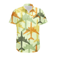 Thumbnail for Seamless Colourful Airplanes Designed 3D Shirts
