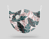 Thumbnail for Seamless Palm Leafs Designed Face Masks
