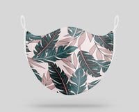 Thumbnail for Seamless Palm Leafs Designed Face Masks
