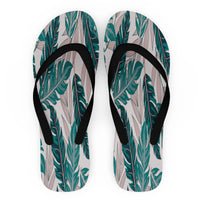 Thumbnail for Seamless Palm Leafs Designed Slippers (Flip Flops)