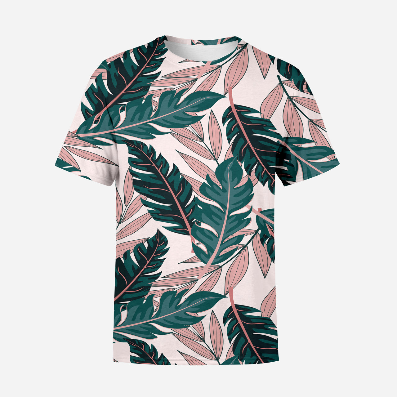 Seamless Palm Leafs Designed 3D T-Shirts