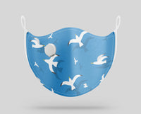 Thumbnail for Seamless Seagulls Designed Face Masks