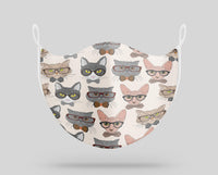 Thumbnail for Seamless Serious Cats Designed Face Masks