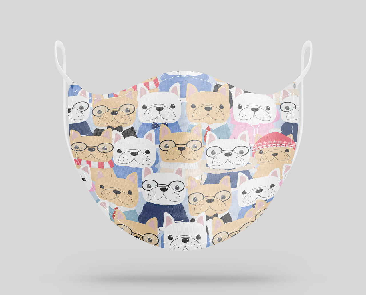 Seamless Serious Dogs Designed Face Masks