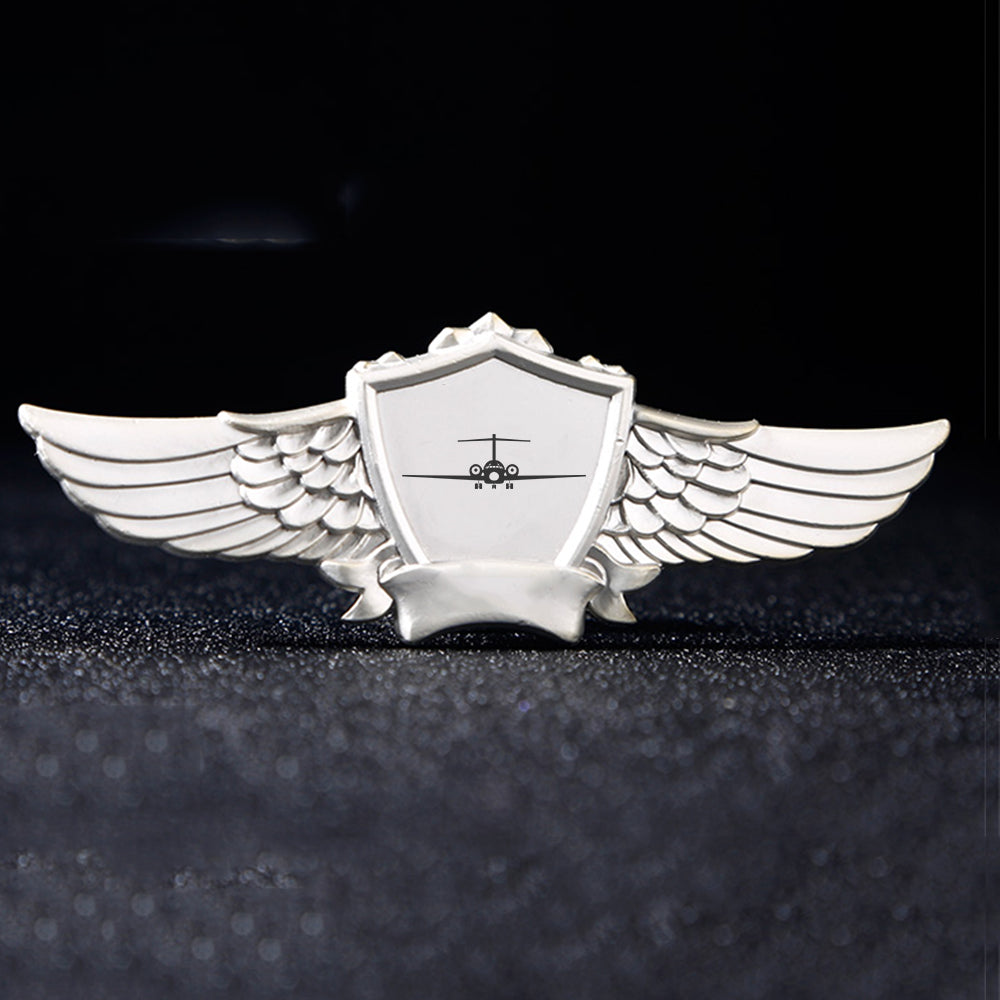 Boeing 717 Silhouette Designed Badges