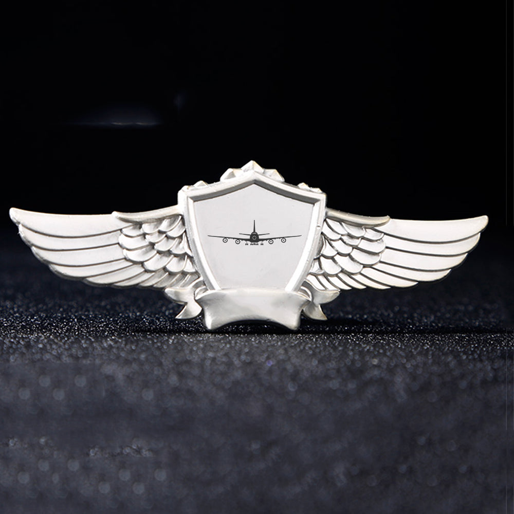 Boeing 747 Silhouette Designed Badges