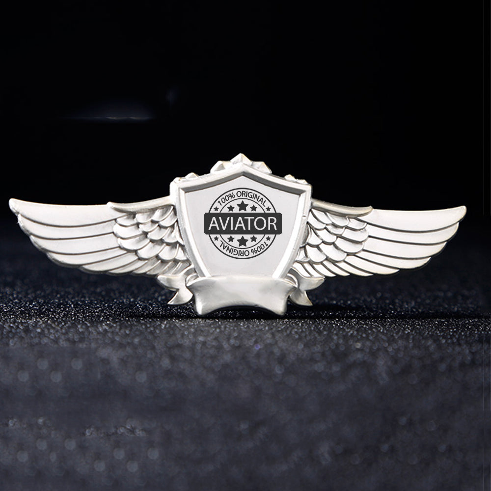 %100 Original Aviator Designed Badges