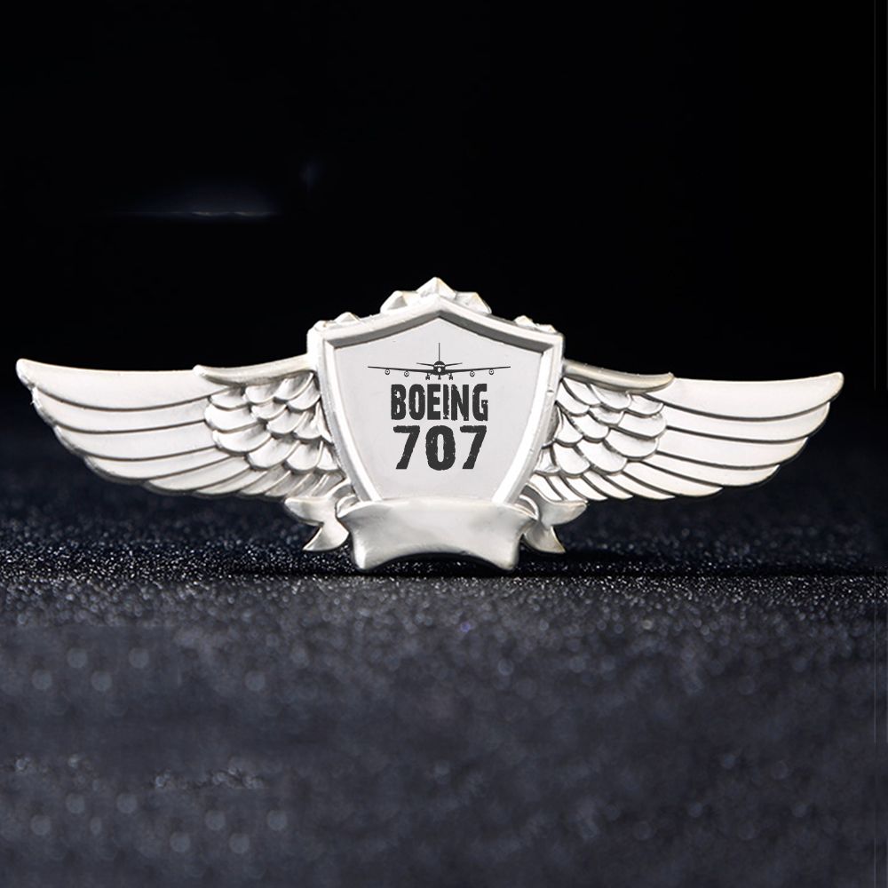 Boeing 707 & Plane Designed Badges