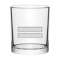 Thumbnail for Silver Pilot Epaulettes (2 Lines) Designed Special Whiskey Glasses
