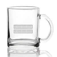 Thumbnail for Silver Pilot Epaulettes (2 Lines) Designed Coffee & Tea Glasses