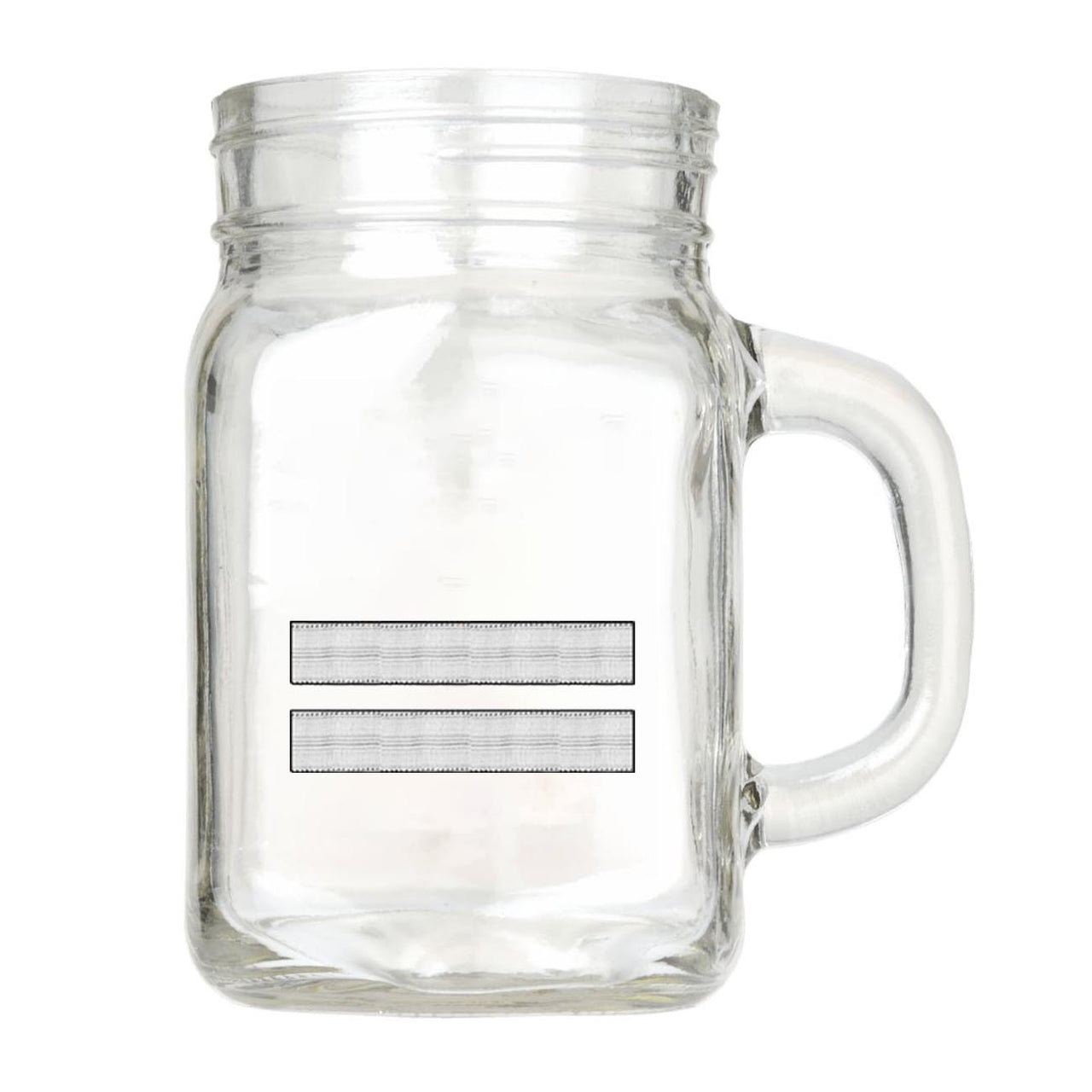 Silver Pilot Epaulettes (2 Lines) Designed Cocktail Glasses