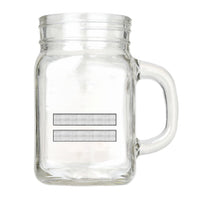 Thumbnail for Silver Pilot Epaulettes (2 Lines) Designed Cocktail Glasses