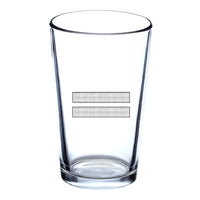 Thumbnail for Silver Pilot Epaulettes (2 Lines) Designed Beer & Water Glasses